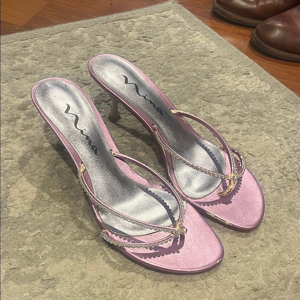 Nina Pink Heels with Elegant Design